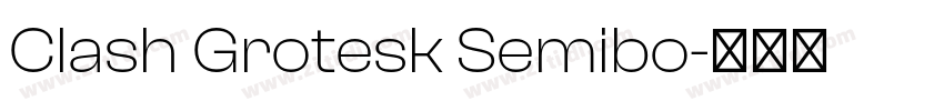 Clash Grotesk Semibo字体转换